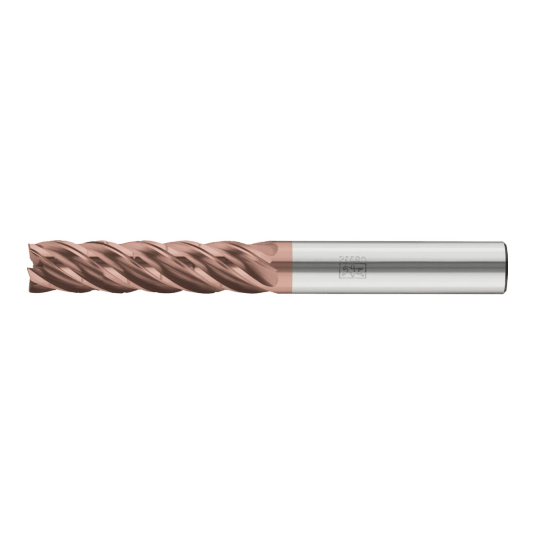 PFERD TOOLS Fraise VHM Ø6 mm, 5 dents, avec diviseur de copeaux, 4xDC, rayon 0,5 mm, revêtement AlTiN / TiSiXN, tige HB, Performance inoxydable