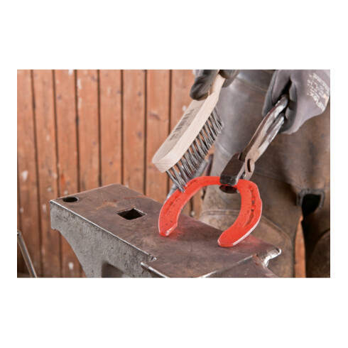 PFERD TOOLS Handbürste für Kehlnähte HBK 3reihig Stahl-Draht-Ø 0,35 mm (10)