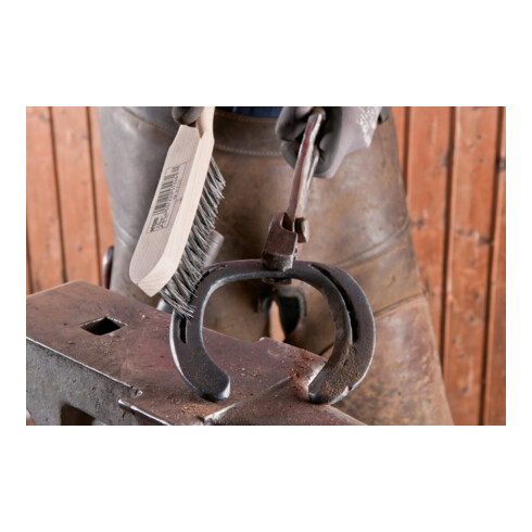 PFERD TOOLS Handbürste für Kehlnähte HBK 3reihig Stahl-Draht-Ø 0,35 mm