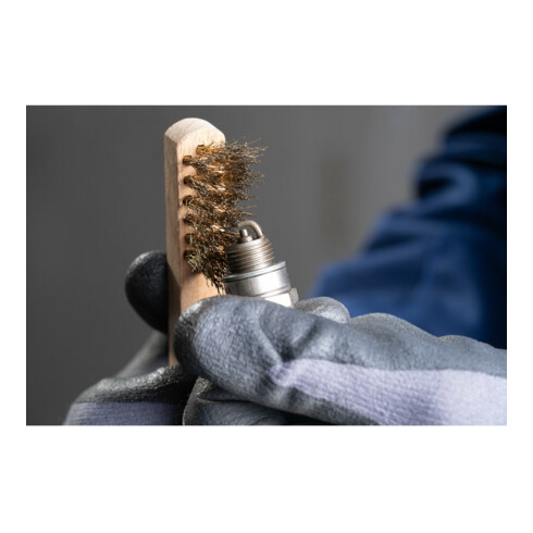 PFERD TOOLS Handbürste für Zündkerzen HBZ 3reihig Messing-Draht-Ø0,15 mm