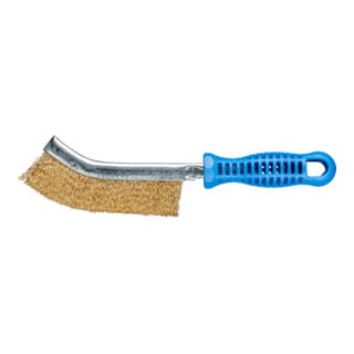 PFERD TOOLS Handbürste gebogen HBG 1reihig Messing-Draht-Ø0,30