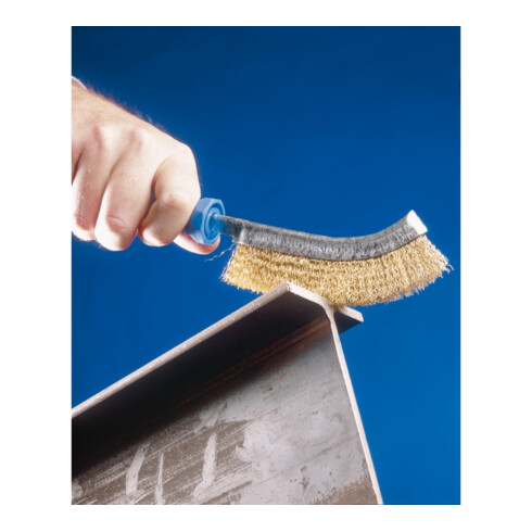 PFERD TOOLS Handbürste gebogen HBG 1reihig Messing-Draht-Ø0,30