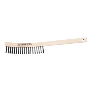 PFERD TOOLS Handbürste mit langem Griff HBU 3reihig Stahl-Draht-Ø 0,35 mm universell einsetzbar