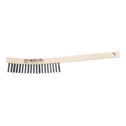 PFERD TOOLS Handbürste mit langem Griff HBU 3reihig Stahl-Draht-Ø 0,35 mm universell einsetzbar