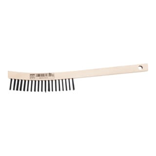PFERD TOOLS Handbürste mit langem Griff HBU 3reihig Stahl-Draht-Ø 0,35 mm universell einsetzbar