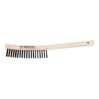 PFERD TOOLS Handbürste mit langem Griff HBU 4reihig Stahl-Draht-Ø 0,35 mm universell einsetzbar