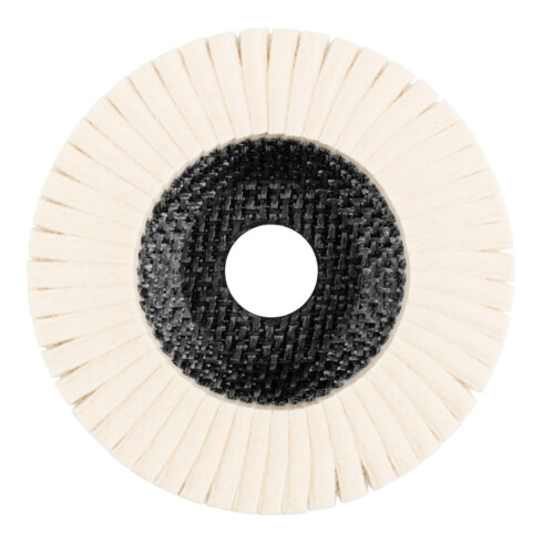 PFERD TOOLS harte Filzfächerscheibe FFS Ø 115 mm Bohrung 22,23 mm für Polierarbeiten mit Winkelschleifer