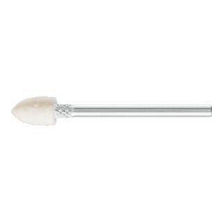 PFERD TOOLS harte Filzpolierstifte Spitzkegelform Ø 6x10mm Schaft-Ø 3 mm
