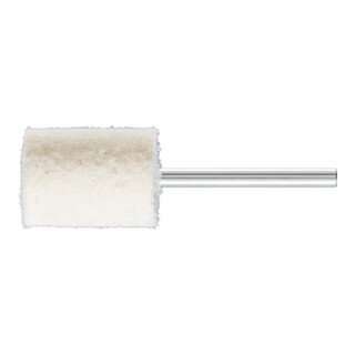 PFERD TOOLS harte Filzpolierstifte Zylinderform mit Stirnbohrung Ø 15x20mm Schaft-Ø 3 mm