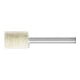 PFERD TOOLS harte Filzpolierstifte Zylinderform mit Stirnbohrung Ø 15x20mm Schaft-Ø 6 mm mit Metalleinlage