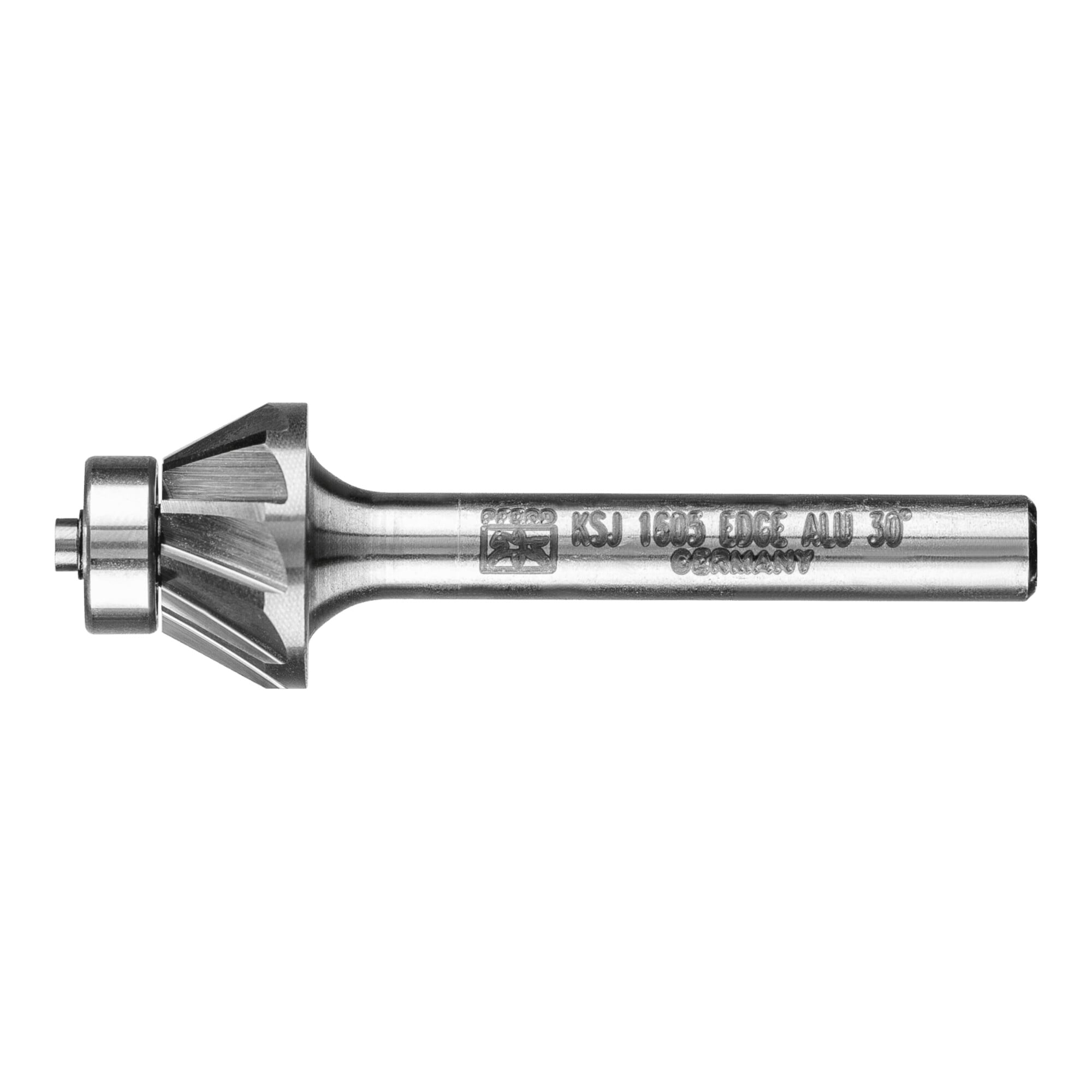 PFERD TOOLS Hartmetall Frässtift EDGE ALU Kegel KSJ 30° Ø 16x05 mm Schaft-Ø 6 mm Kantenbearbeitung Alu