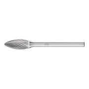PFERD TOOLS Hartmetall Frässtift Flamme B Ø 06x13 mm Schaft-Ø 3 mm Z5 universal fein