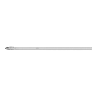 PFERD TOOLS Hartmetall Frässtift Flamme B Ø 08x20mm Schaft-Ø 6x150mm Z3P universal mittel kreuzverzahnt