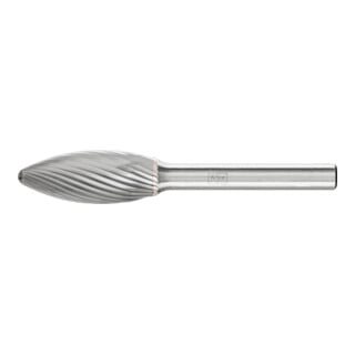 PFERD TOOLS Hartmetall Frässtift Flamme B Ø 12x30mm Schaft-Ø 6 mm Z3 universal mittel