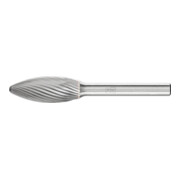 PFERD TOOLS Hartmetall Frässtift Flamme B Ø 12x30mm Schaft-Ø 6 mm Z3 universal mittel
