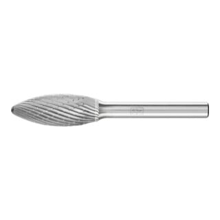 PFERD TOOLS Hartmetall Frässtift Flamme B Ø 12x30mm Schaft-Ø 6 mm Z3P universal mittel kreuzverzahnt