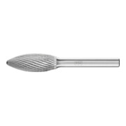 PFERD TOOLS Hartmetall Frässtift Flamme B Ø 12x30mm Schaft-Ø 6 mm Z3P universal mittel kreuzverzahnt-1