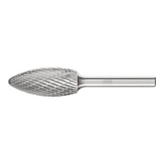 PFERD TOOLS Hartmetall Frässtift Flamme B Ø 16x35 mm Schaft-Ø 6 mm Z3P universal mittel kreuzverzahnt