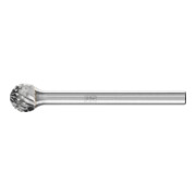 PFERD TOOLS Hartmetall Frässtift Kugel KUD Ø 06x05 mm Schaft-Ø 3 mm Z4 universal mittel fein