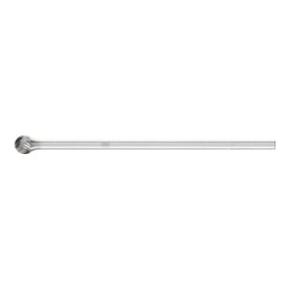 PFERD TOOLS Hartmetall Frässtift Kugel KUD Ø 06x05 mm Schaft-Ø 3x75 mm Z5 universal fein