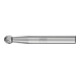 PFERD TOOLS Hartmetall Frässtift Kugel KUD Ø 06x05 mm Schaft-Ø 6 mm Z3P universal mittel kreuzverzahnt-1