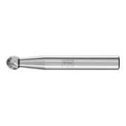 PFERD TOOLS Hartmetall Frässtift Kugel KUD Ø 06x05 mm Schaft-Ø 6 mm Z3P universal mittel kreuzverzahnt