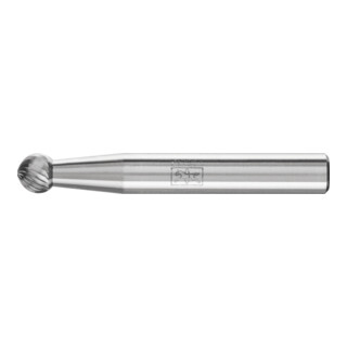 PFERD TOOLS Hartmetall Frässtift Kugel KUD Ø 06x05 mm Schaft-Ø 6 mm Z5 universal fein