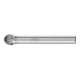PFERD TOOLS Hartmetall Frässtift Kugel KUD Ø 08x20mm Schaft-Ø 6 mm Z3P universal mittel kreuzverzahnt-1