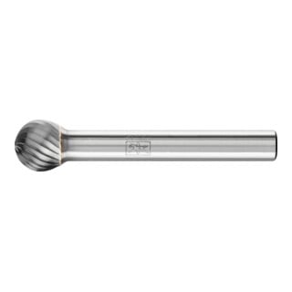 PFERD TOOLS Hartmetall Frässtift Kugel KUD Ø 10x09 mm Schaft-Ø 6 mm Z3 universal mittel