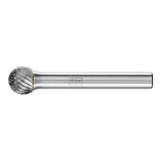 PFERD TOOLS Hartmetall Frässtift Kugel KUD Ø 10x09 mm Schaft-Ø 6 mm Z4 universal mittel fein
