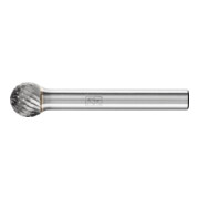 PFERD TOOLS Hartmetall Frässtift Kugel KUD Ø 10x09 mm Schaft-Ø 6 mm Z4 universal mittel fein
