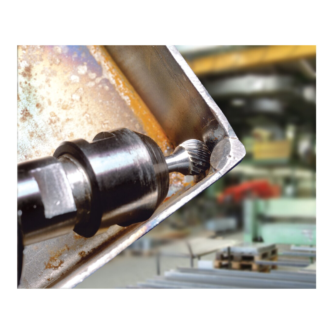 PFERD TOOLS Hartmetall Frässtift Kugel KUD Ø 10x09 mm Schaft-Ø 6 mm Z4 universal mittel fein