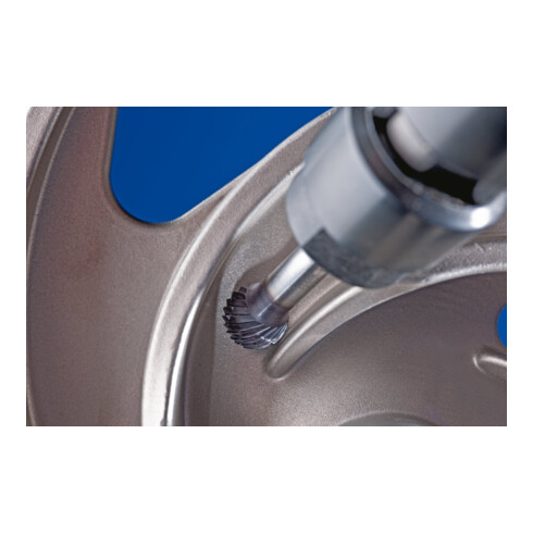 PFERD TOOLS Hartmetall Frässtift Kugel KUD Ø 10x09mm Schaft-Ø 6mm Z3P universal mittel kreuzverzahnt HICOAT