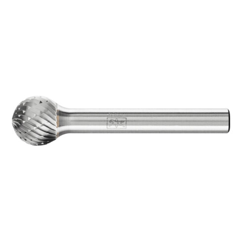 PFERD TOOLS Hartmetall Frässtift Kugel KUD Ø 12x10mm Schaft-Ø 6 mm Z3P universal mittel kreuzverzahnt