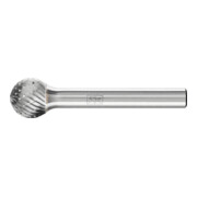PFERD TOOLS Hartmetall Frässtift Kugel KUD Ø 12x10mm Schaft-Ø 6 mm Z3P universal mittel kreuzverzahnt