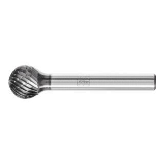 PFERD TOOLS Hartmetall Frässtift Kugel KUD Ø 12x10mm Schaft-Ø 6mm Z3P universal mittel kreuzverzahnt HICOAT