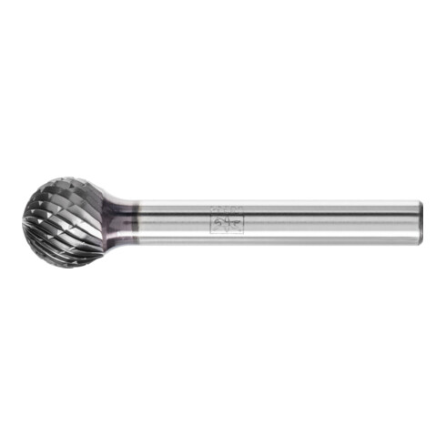 PFERD TOOLS Hartmetall Frässtift Kugel KUD Ø 12x10mm Schaft-Ø 6mm Z3P universal mittel kreuzverzahnt HICOAT