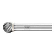 PFERD TOOLS Hartmetall Frässtift Kugel KUD Ø 12x10mm Schaft-Ø 8 mm Z3P universal mittel kreuzverzahnt
