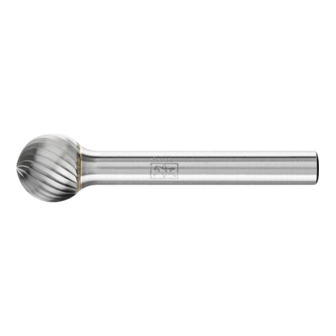 PFERD TOOLS Hartmetall Frässtift Kugel KUD Ø 12x10mmSchaft-Ø 6 mm Z3 universal mittel