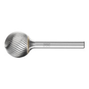 PFERD TOOLS Hartmetall Frässtift Kugel KUD Ø 20x18 mm Schaft-Ø 6 mm Z3 universal mittel