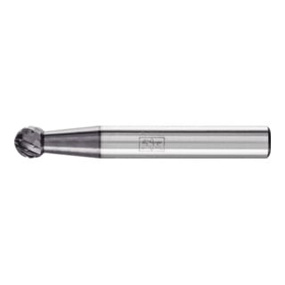 PFERD TOOLS Hartmetall Frässtift Kugel KUD Ø 06x05mm Schaft-Ø 6mm Z3P universal mittel kreuzverzahnt HICOAT