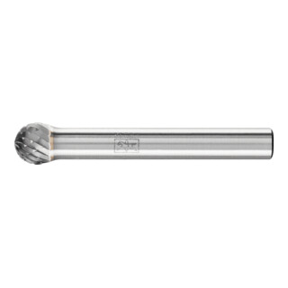 PFERD TOOLS Hartmetall Frässtift Kugel KUD Ø 08x07 mm Schaft-Ø 6 mm Z4 universal mittel fein