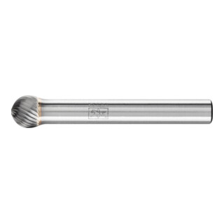 PFERD TOOLS Hartmetall Frässtift Kugel KUD Ø 08x07 mm Schaft-Ø 6 mm Z5 universal fein