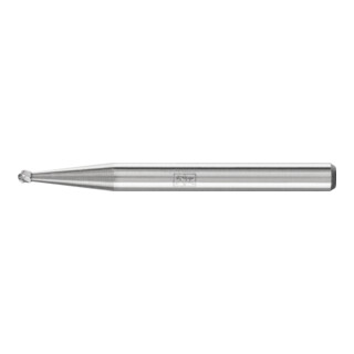 PFERD TOOLS Hartmetall Frässtift Kugel KUD Ø 1,5x1 mm Schaft-Ø 3 mm Z3P universal mittel kreuzverzahnt