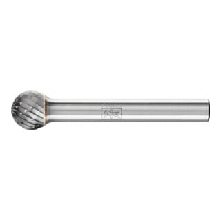 PFERD TOOLS Hartmetall Frässtift Kugel KUD Ø 10x09 mm Schaft-Ø 6 mm Z3P universal mittel kreuzverzahnt