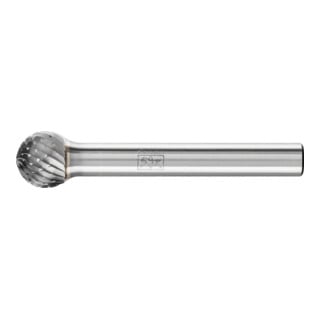PFERD TOOLS Hartmetall Frässtift Kugel KUD Ø 10x09 mm Schaft-Ø 6 mm Z4 universal mittel fein