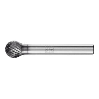 PFERD TOOLS Hartmetall Frässtift Kugel KUD Ø 10x09mm Schaft-Ø 6mm Z3P universal mittel kreuzverzahnt HICOAT