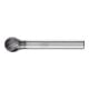 PFERD TOOLS Hartmetall Frässtift Kugel KUD Ø 10x09mm Schaft-Ø 6mm Z3P universal mittel kreuzverzahnt HICOAT