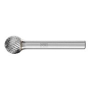 PFERD TOOLS Hartmetall Frässtift Kugel KUD Ø 12x10mm Schaft-Ø 6 mm Z4 universal mittel fein-1