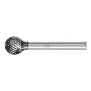 PFERD TOOLS Hartmetall Frässtift Kugel KUD Ø 12x10mm Schaft-Ø 6mm Z3P universal mittel kreuzverzahnt HICOAT